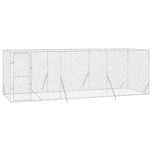 Vanjski kavez za pse srebrni 6 x 2 x 2 m od pocinčanog čelika - 6 x 2 x 2 m Cijena