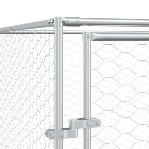 Vanjski kavez za pse srebrni 6 x 2 x 2 m od pocinčanog čelika - 6 x 2 x 2 m Cijena
