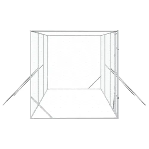 Vanjski kavez za pse srebrni 6 x 2 x 2 m od pocinčanog čelika - 6 x 2 x 2 m Cijena