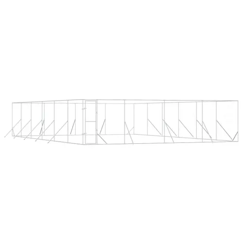 Vanjski kavez za pse srebrni 8 x 12 x 2 m od pocinčanog čelika - 8 x 12 x 2 m Cijena