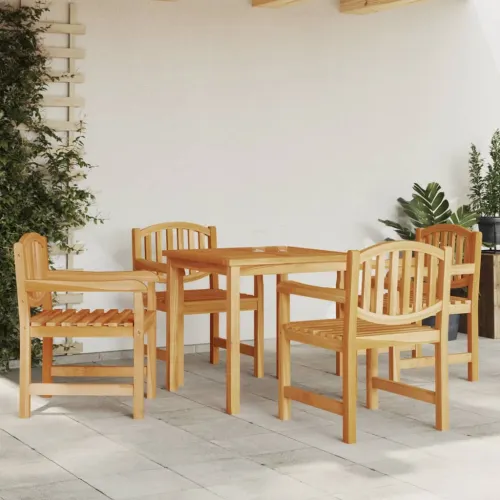 Vrtne stolice 4 kom 58 x 59 x 88 cm od masivne tikovine - 4 Cijena