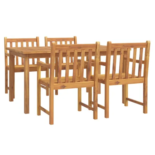 Vrtna garnitura - 5-dijelni vrtni blagovaonski set od masivnog bagremovog drva - Dužina stola 150 cm 4 Cijena