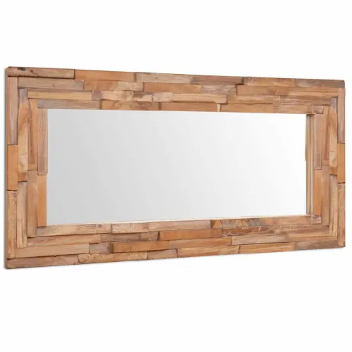 Ukrasno Ogledalo od Tikovine 120x60 cm Pravokutno  - 120 x 60 cm 1 120 x 60 cm Cijena