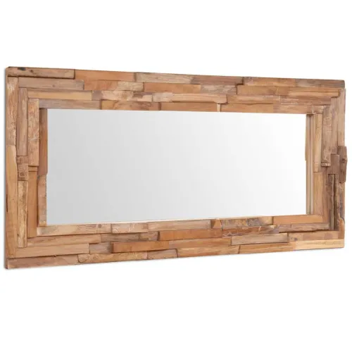 Ukrasno Ogledalo od Tikovine 120x60 cm Pravokutno - 120 x 60 cm Cijena