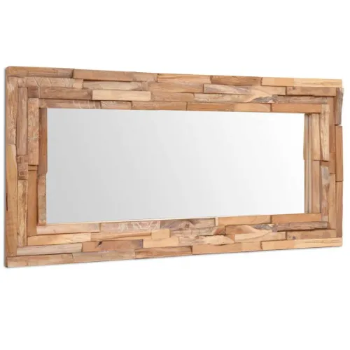 Ukrasno Ogledalo od Tikovine 120x60 cm Pravokutno - 120 x 60 cm Cijena