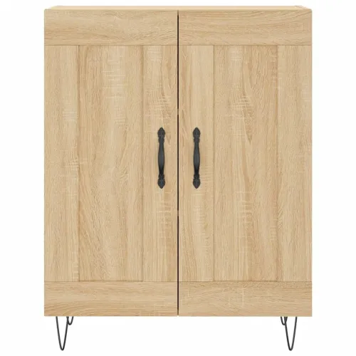Visoka komoda hrasta sonome 69,5x34x180cm od konstruiranog drva - sonoma hrast 1 2 drvena vrata Sonoma hrast Cijena