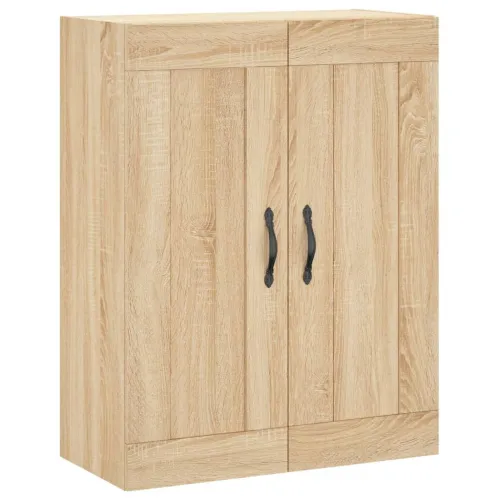 Visoka komoda hrasta sonome 69,5x34x180cm od konstruiranog drva - sonoma hrast 1 2 drvena vrata Sonoma hrast Cijena