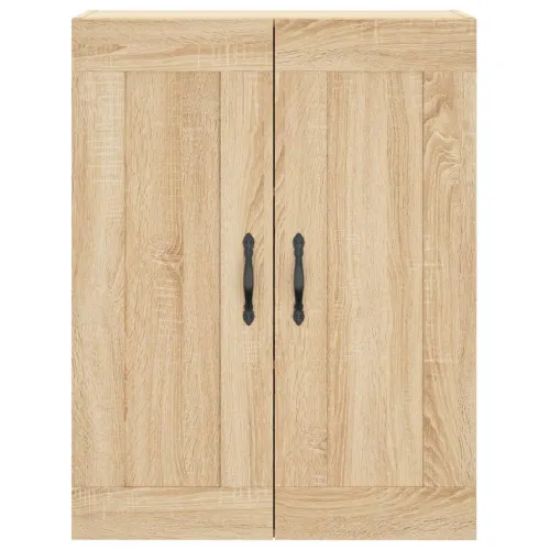 Visoka komoda hrasta sonome 69,5x34x180cm od konstruiranog drva - sonoma hrast 1 2 drvena vrata Sonoma hrast Cijena