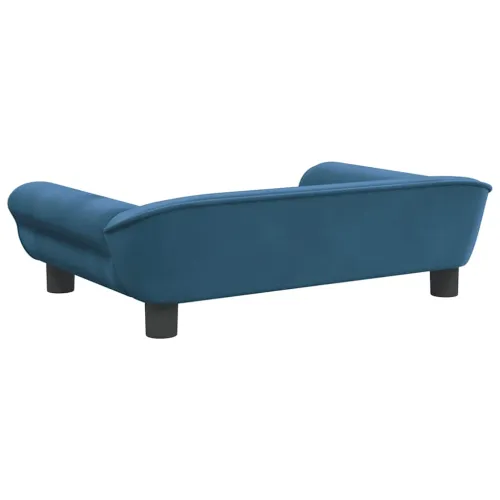 Krevet za pse plavi 70 x 48 x 22 cm baršunasti - Plava 70 x 48 x 22 cm Cijena