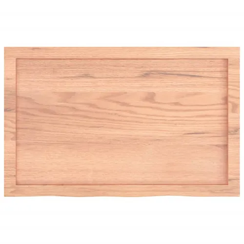Stolna ploča svjetlosmeđa 80x50x(2-4) cm tretirana hrastovina - Svjetlosmeđa 80 x 50 x 4 cm Cijena