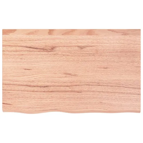 Stolna ploča svjetlosmeđa 80x50x(2-4) cm tretirana hrastovina - Svjetlosmeđa 80 x 50 x 4 cm Cijena
