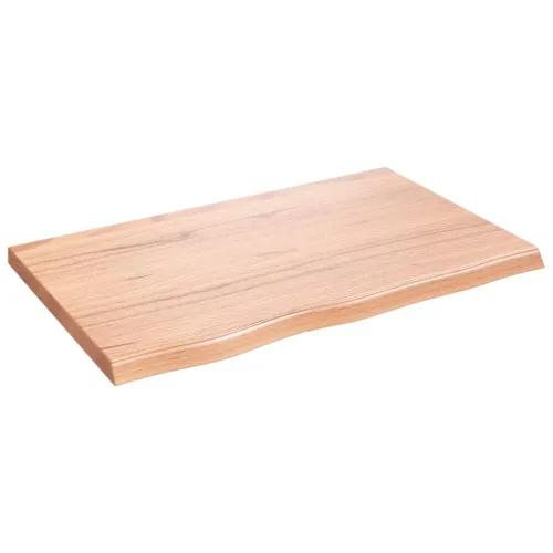 Stolna ploča svjetlosmeđa 80x50x(2-4) cm tretirana hrastovina - Svjetlosmeđa 80 x 50 x 4 cm Cijena