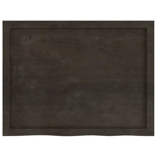 Stolna ploča tamnosmeđa 80x60x(2-6) cm obrađena masivna hrast - Tamno smeđa 80 x 60 x 6 cm Cijena