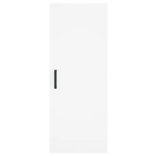 Visoka komoda bijeli 34,5x34x180 cm od konstruiranog drva - Bijela 1 3 police Bijela Cijena