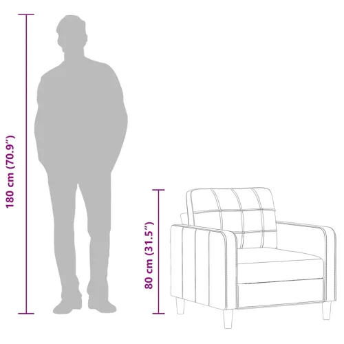 Fotelja tamnosiva 60 cm tkanina - Tamno siva 60 cm Cijena