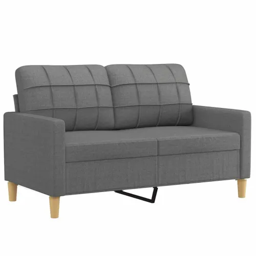 Dvosjed od tkanine tamnosivi 120 cm - Tamno siva 120 cm Tamno siva 120 cm Cijena
