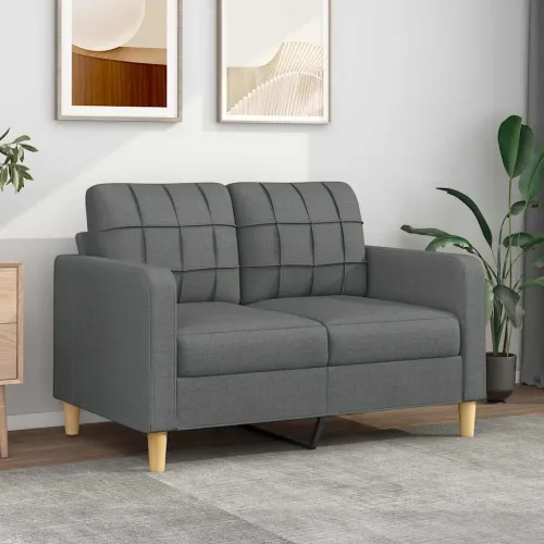 Dvosjed od tkanine tamnosivi 120 cm - Tamno siva 120 cm Tamno siva 120 cm Cijena