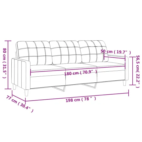 Trosjed od tkanine svjetlosivi 180 cm - Svjetlosiva 180 cm Svjetlosiva 180 cm Cijena