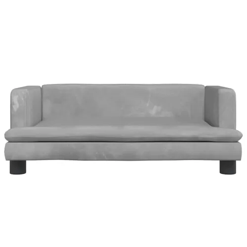 Krevet za pse svjetlosivi 80 x 45 x 30 cm baršunasti - Svjetlosiva 80 x 45 x 30 cm Baršun Cijena