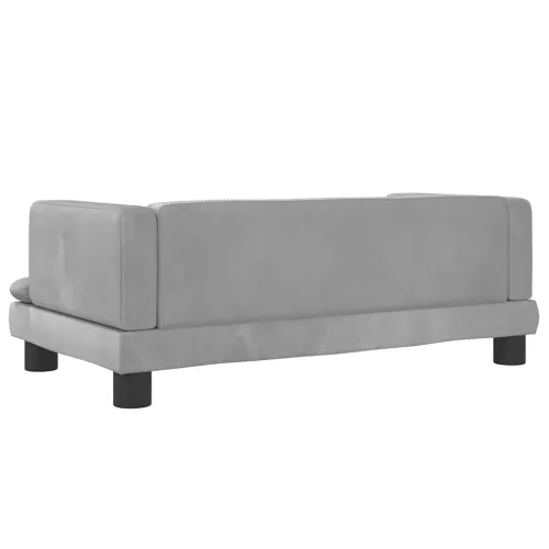 Krevet za pse svjetlosivi 80 x 45 x 30 cm baršunasti - Svjetlosiva 80 x 45 x 30 cm Baršun Cijena