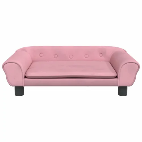 Krevet za pse ružičasti 70 x 48 x 22 cm baršunasti - Ružičasta 70 x 48 x 22 cm Cijena