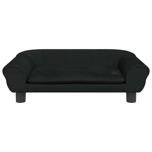 Krevet za pse crni 70 x 48 x 22 cm baršunasti - Crna 70 x 48 x 22 cm Cijena