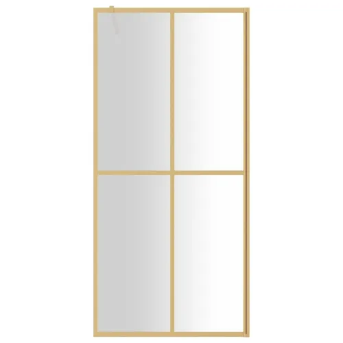 Stijenka za walk-in tuš sa staklom ESG zlatna 90 x 195 cm - Zlatno 90 x 195 cm Cijena