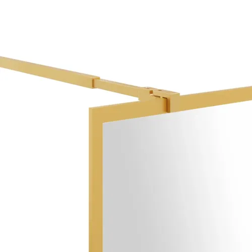 Stijenka za walk-in tuš sa staklom ESG zlatna 90 x 195 cm - Zlatno 90 x 195 cm Cijena