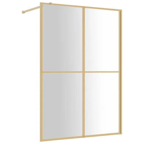 Stijenka za walk-in tuš sa staklom ESG zlatna 140 x 195 cm - Zlatno 140 x 195 cm Cijena