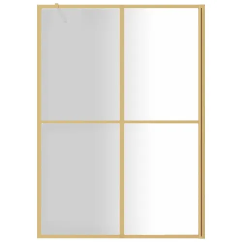 Stijenka za walk-in tuš sa staklom ESG zlatna 140 x 195 cm - Zlatno 140 x 195 cm Cijena