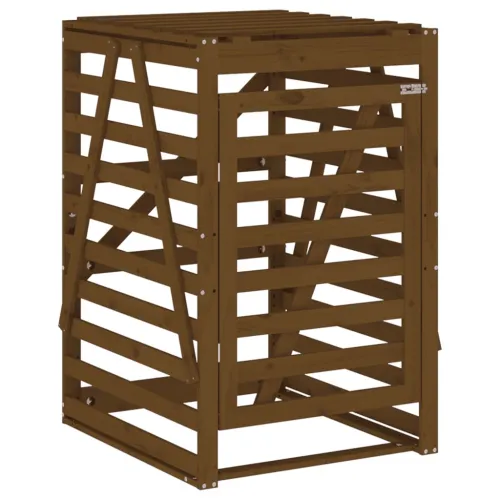 Spremište za kantu za smeće boja meda 84x90x128,5 cm borovina - Smeđa boja bora 84 x 90 x 128.5 cm 1 1 Cijena