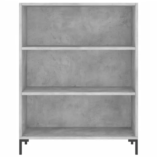 Visoka komoda siva betona 69,5x34x180 cm od konstruiranog drva - Beton siva 1 3 police Cijena