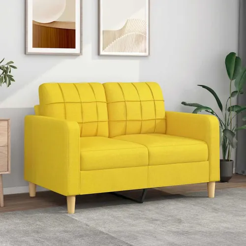 Dvosjed od tkanine svjetložuti 120 cm - Svjetložuta 120 cm Svjetložuta 120 cm Cijena
