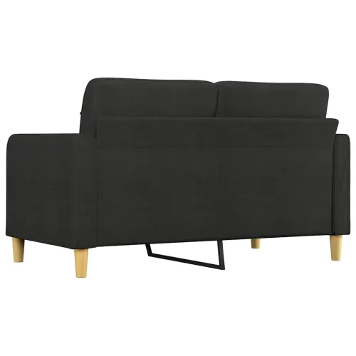 Dvosjed od tkanine crni 140 cm - Crna 140 cm Cijena