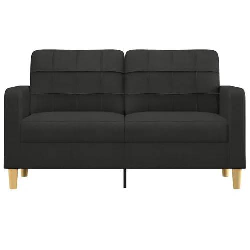 Dvosjed od tkanine crni 140 cm - Crna 140 cm Cijena