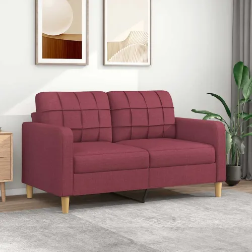 Dvosjed od tkanine crvena boja vina 140 cm - boja crnog vina 140 cm Boja crnog vina 140 cm Cijena