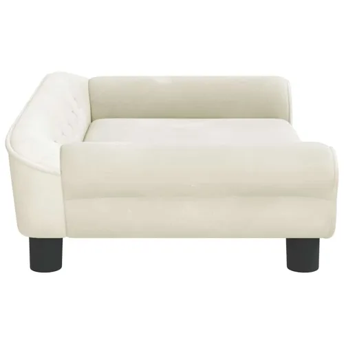 Krevet za pse krem 70 x 48 x 22 cm baršunasti - Krema 70 x 48 x 22 cm Cijena