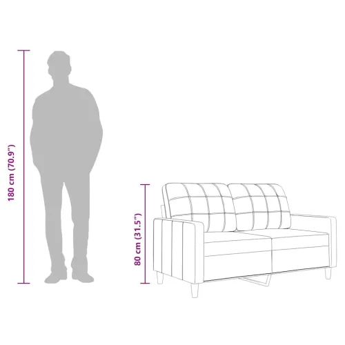 Dvosjed od tkanine svjetložuti 140 cm - Svjetložuta 140 cm Cijena