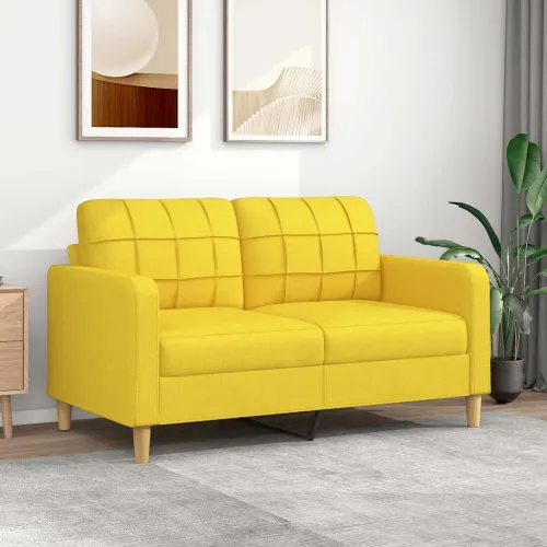 Dvosjed od tkanine svjetložuti 140 cm - Svjetložuta 140 cm Cijena
