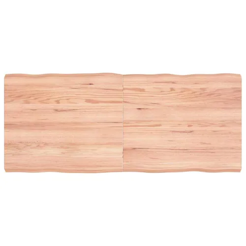 Stolna ploča svjetlosmeđa 140x60x(2-6) cm obrađena hrastovina - Svjetlosmeđa 140 x 60 x 6 cm Cijena