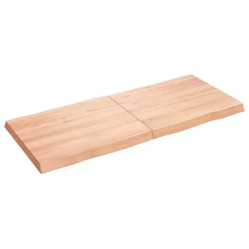 Stolna ploča svjetlosmeđa 140x60x(2-6) cm obrađena hrastovina - Svjetlosmeđa 140 x 60 x 6 cm Cijena