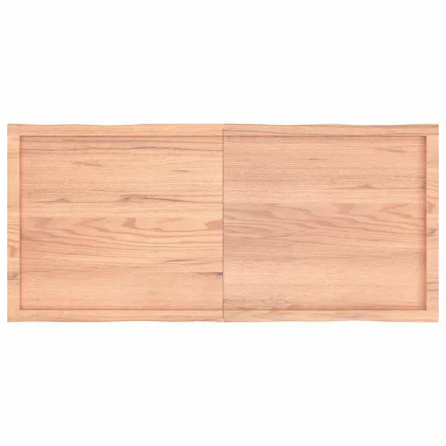 Stolna ploča svjetlosmeđa 140x60x(2-6) cm obrađena hrastovina - Svjetlosmeđa 140 x 60 x 6 cm Cijena