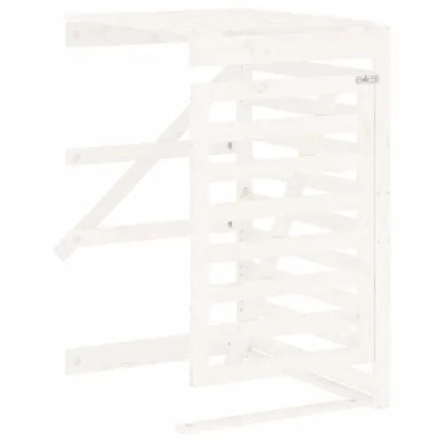 Produžetak spremišta za kantu za smeće bijeli masivna borovina - Bijela boja bora 78 x 91.5 x 128.5 cm 1 1 Cijena