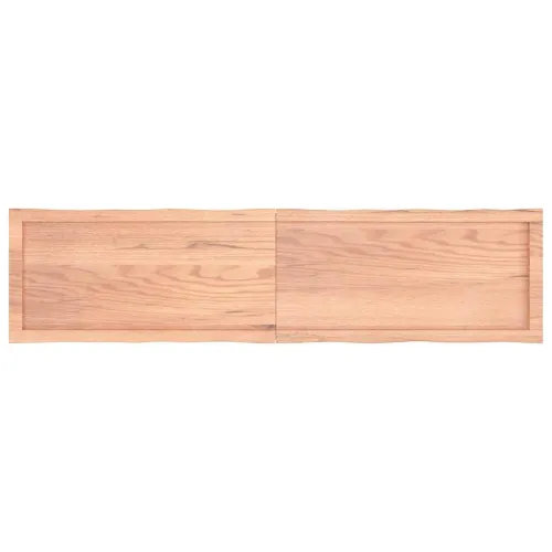 Stolna ploča svjetlosmeđa 160x40x(2-4) cm obrađena hrastovina - Svjetlosmeđa 160 x 40 x 4 cm Cijena