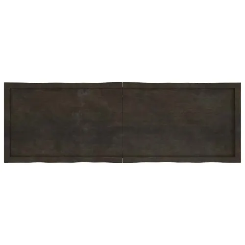 Stolna ploča tamnosmeđa 160x50x(2-4) cm obrađena hrastovina - Tamno smeđa 160 x 50 x 4 cm Cijena