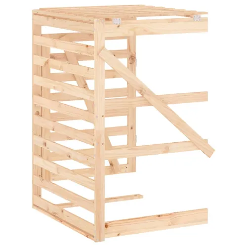 Produžetak spremišta za kantu za smeće od masivne borovine - Prirodna boja bora 78 x 91.5 x 128.5 cm Cijena