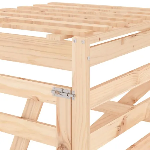 Produžetak spremišta za kantu za smeće od masivne borovine - Prirodna boja bora 78 x 91.5 x 128.5 cm Cijena