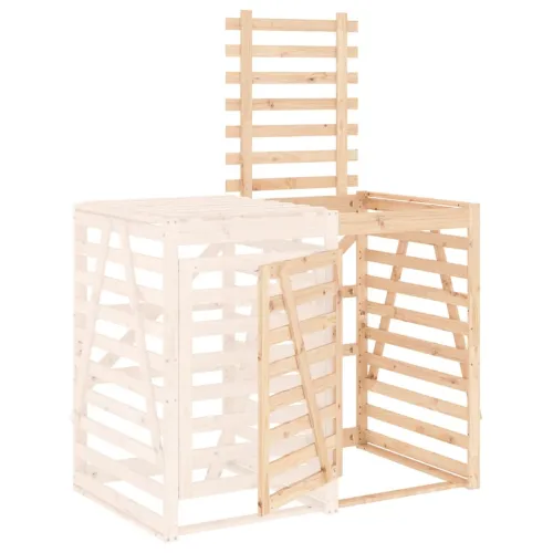 Produžetak spremišta za kantu za smeće od masivne borovine - Prirodna boja bora 78 x 91.5 x 128.5 cm Cijena