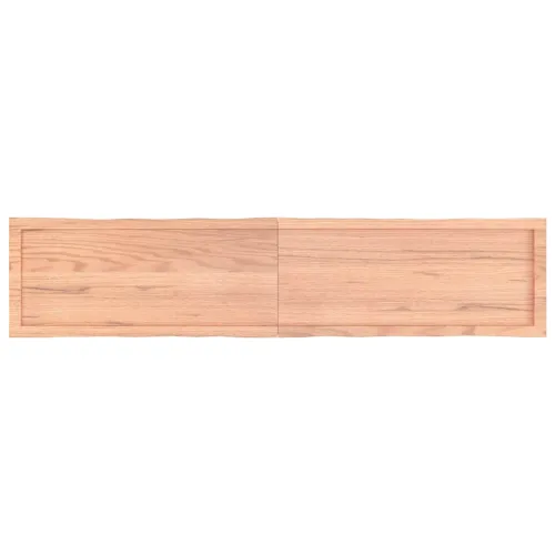 Stolna ploča svjetlosmeđa 180x40x(2-4) cm obrađena hrastovina - Svjetlosmeđa 180 x 40 x 4 cm Cijena