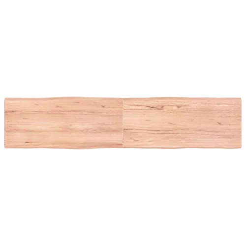 Stolna ploča svjetlosmeđa 180x40x(2-4) cm obrađena hrastovina - Svjetlosmeđa 180 x 40 x 4 cm Cijena
